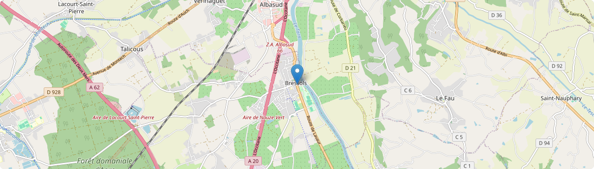 Bressols - Carte