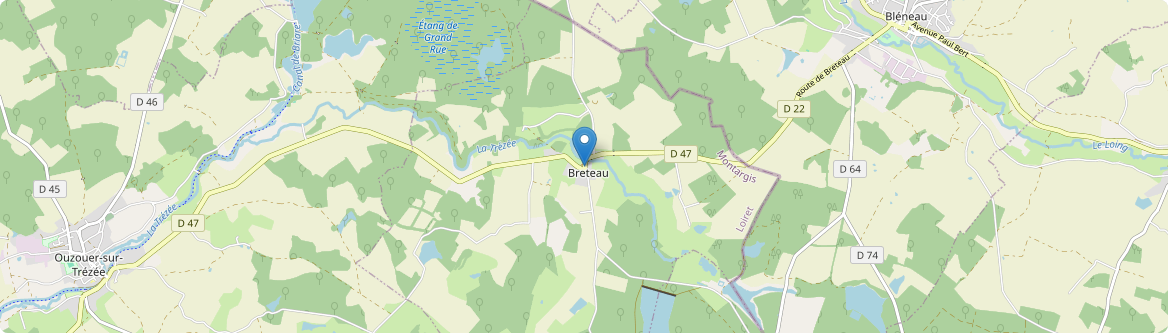 Breteau - Carte