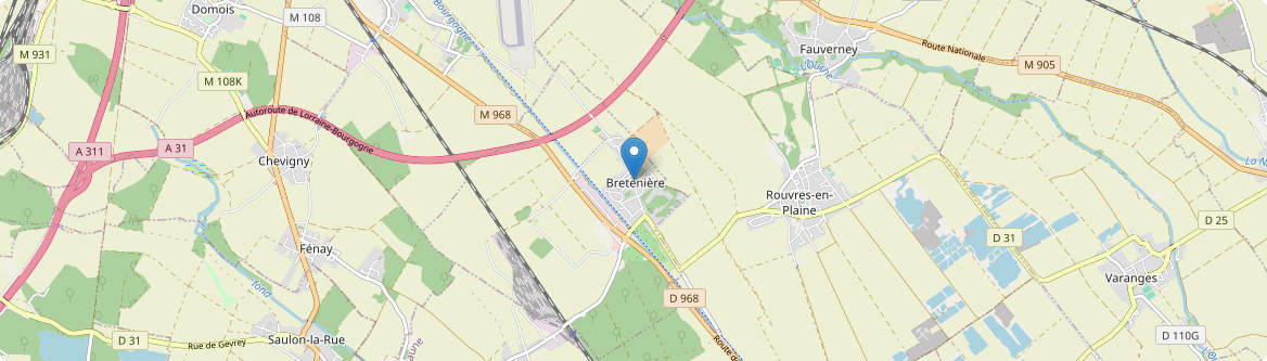 Bretenière - Carte
