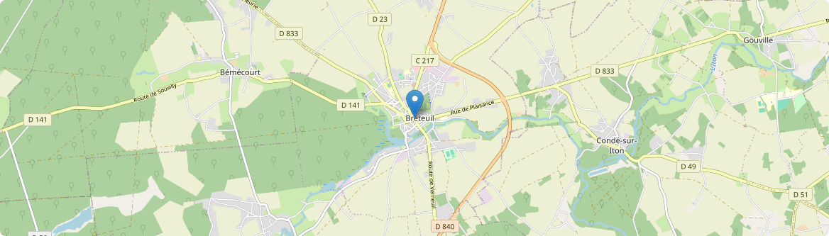 Breteuil - Carte