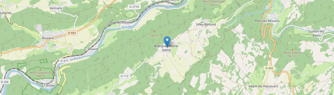 Bretigney-Notre-Dame - Carte
