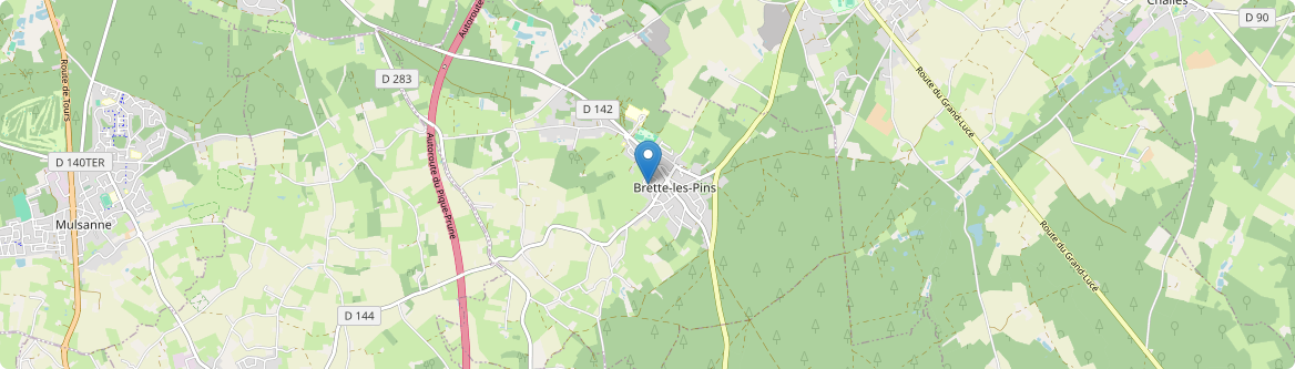 Brette-les-Pins - Carte