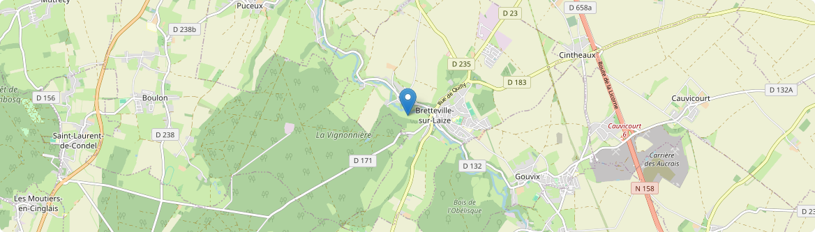 Bretteville-sur-Laize - Carte