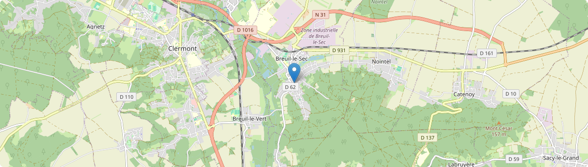 Breuil-le-Sec - Carte