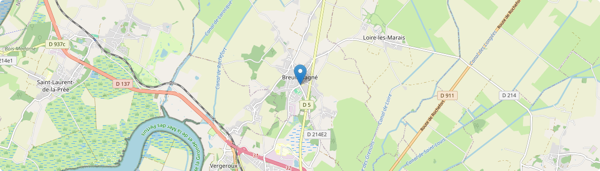 Breuil-Magné - Carte