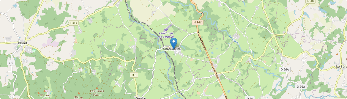 Breuilaufa - Carte