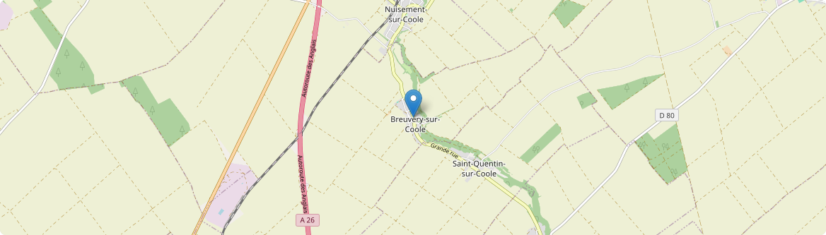 Breuvery-sur-Coole - Carte