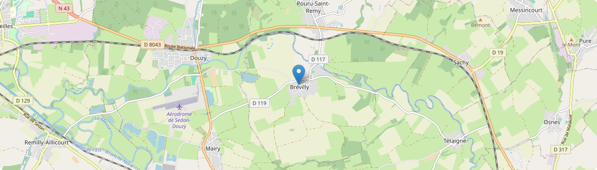 Brévilly - Carte