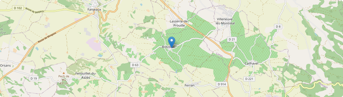 Brézilhac - Carte