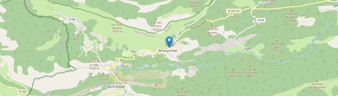 Briançonnet - Carte
