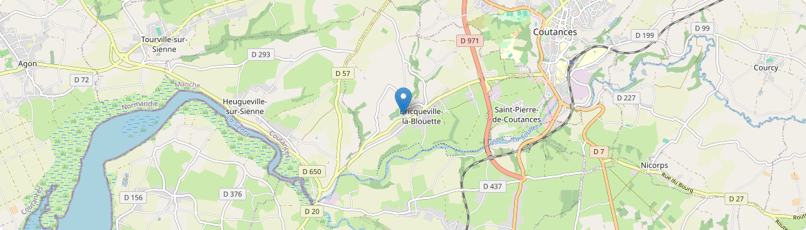 Bricqueville-la-Blouette - Carte
