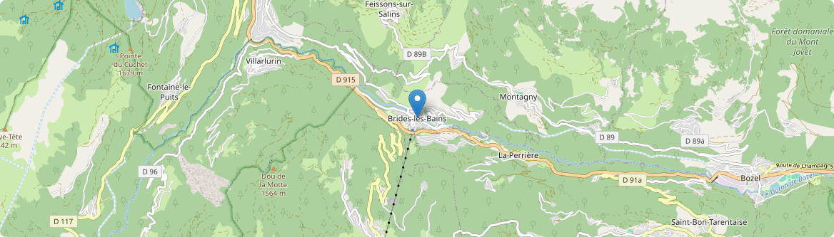 Brides-les-Bains - Carte