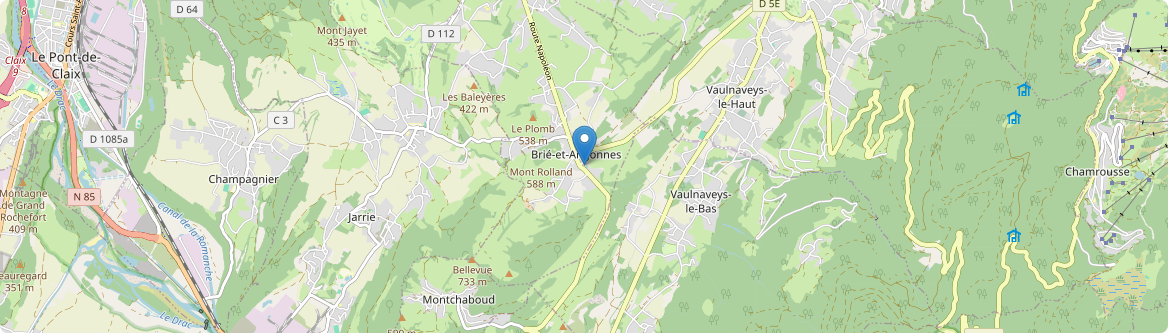 Brié-et-Angonnes - Carte