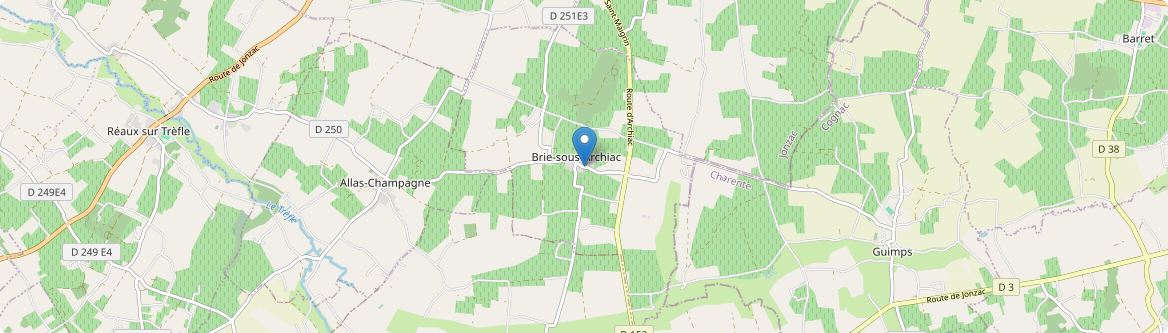Brie-sous-Archiac - Carte