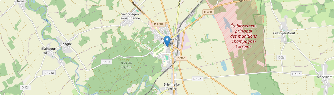 Brienne-le-Château - Carte