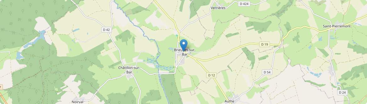 Brieulles-sur-Bar - Carte