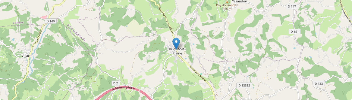 Brignac-la-Plaine - Carte