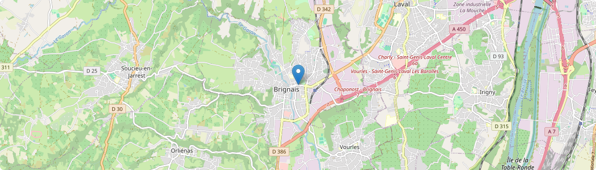 Brignais - Carte