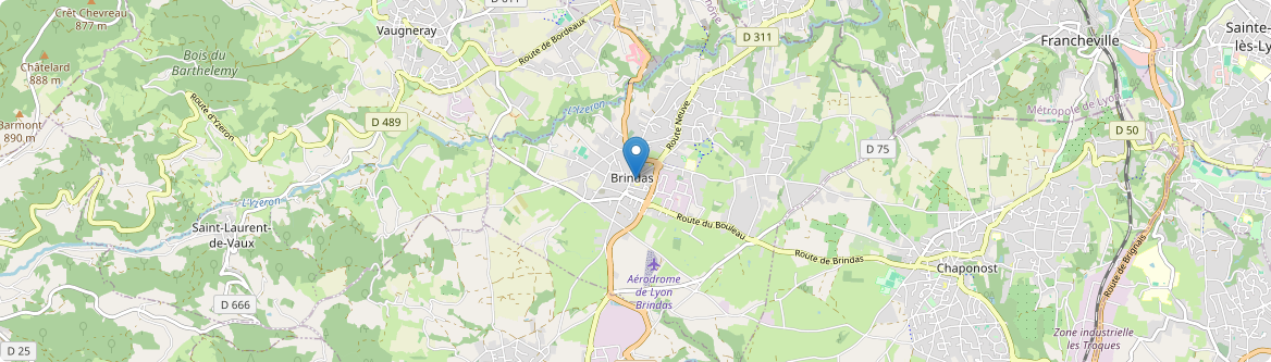 Brindas - Carte