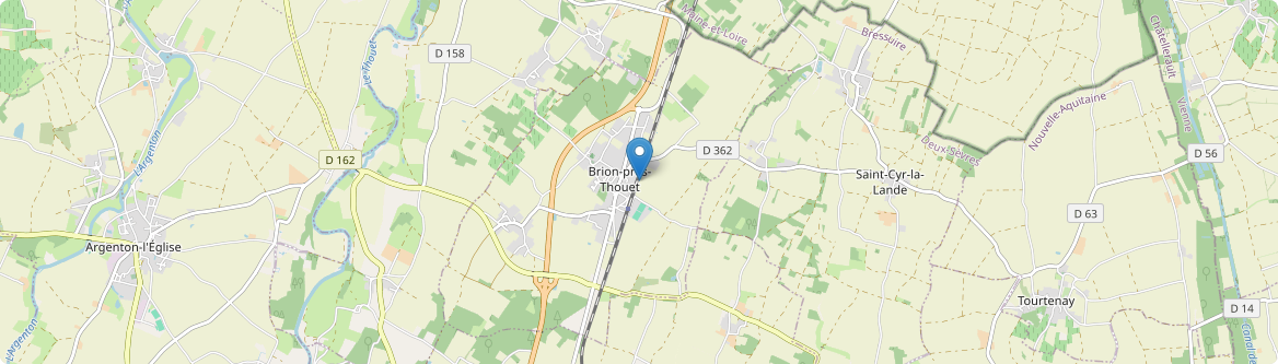 Brion-près-Thouet - Carte