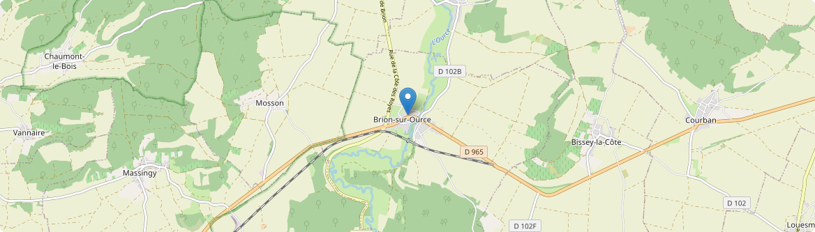 Brion-sur-Ource - Carte