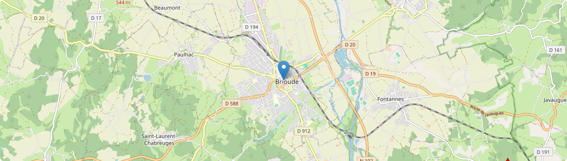 Brioude - Carte
