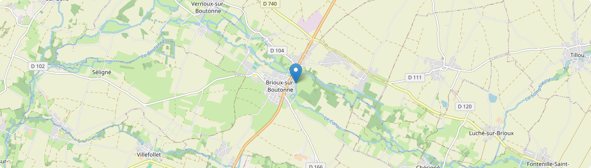 Brioux-sur-Boutonne - Carte