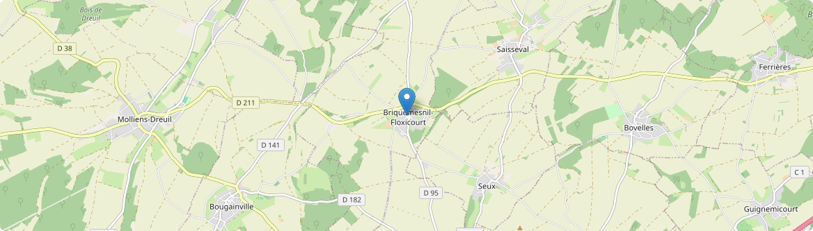 Briquemesnil-Floxicourt - Carte