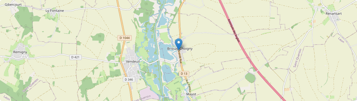Brissay-Choigny - Carte