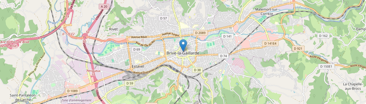 Brive-la-Gaillarde - Carte