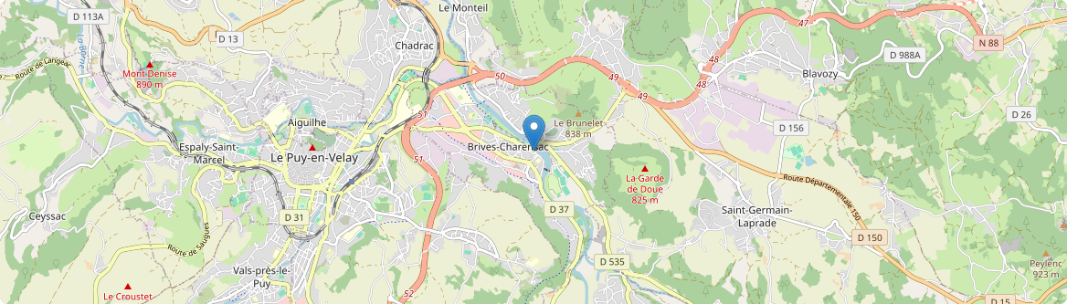 Brives-Charensac - Carte