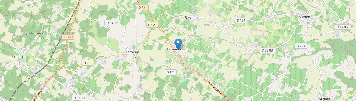 Brizambourg - Carte