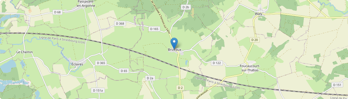 Brizeaux - Carte