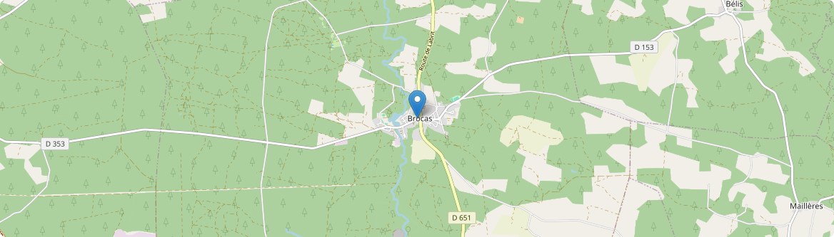 Brocas - Carte