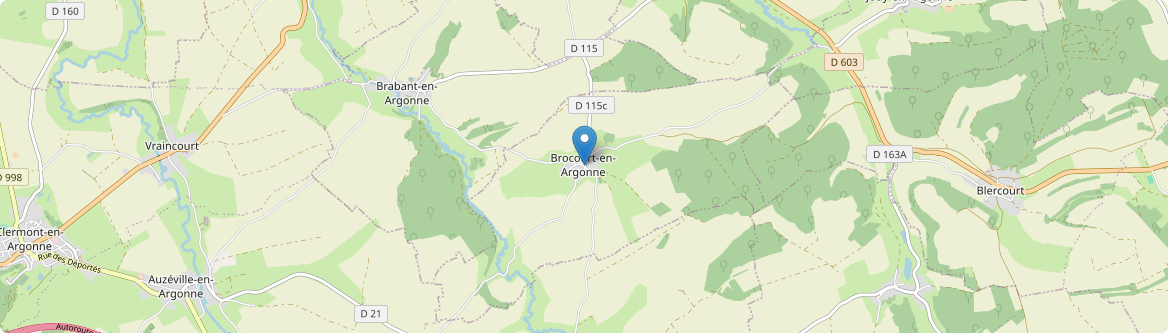 Brocourt-en-Argonne - Carte