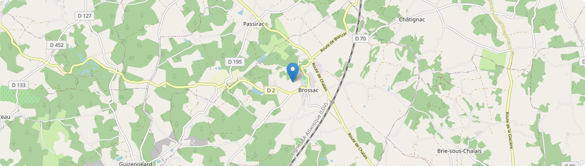 Brossac - Carte