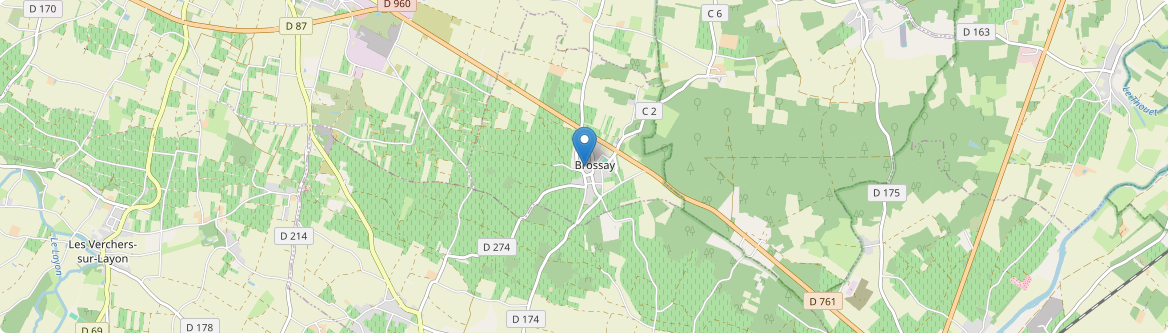 Brossay - Carte