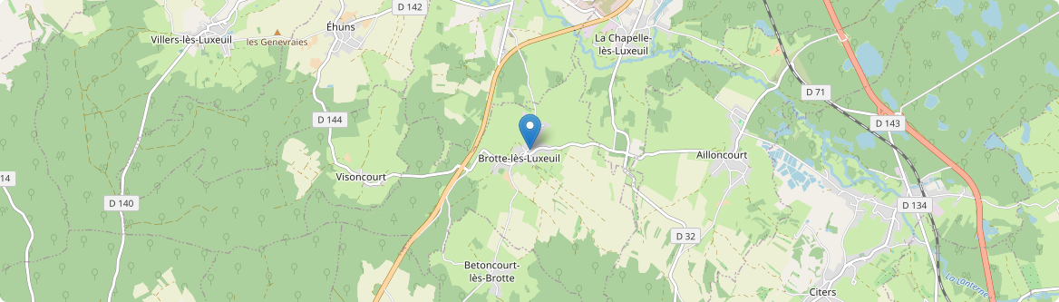 Brotte-lès-Luxeuil - Carte