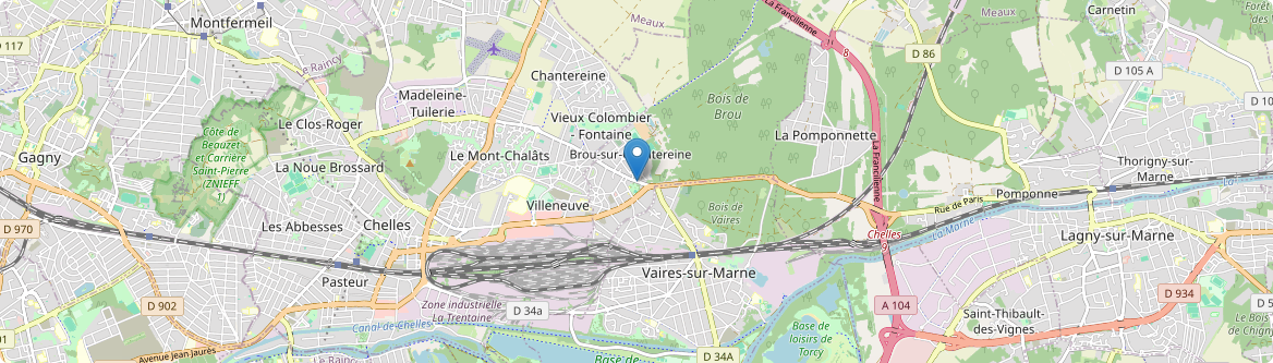Brou-sur-Chantereine - Carte