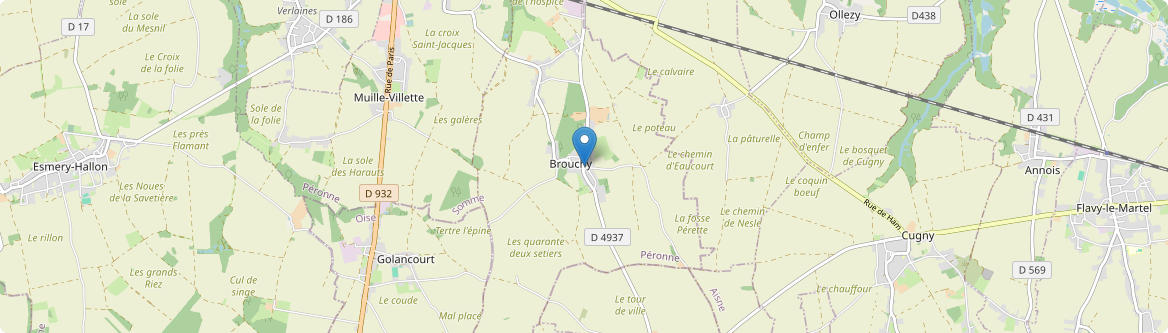 Brouchy - Carte