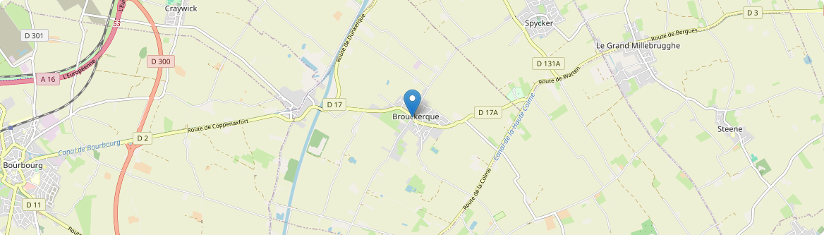 Brouckerque - Carte