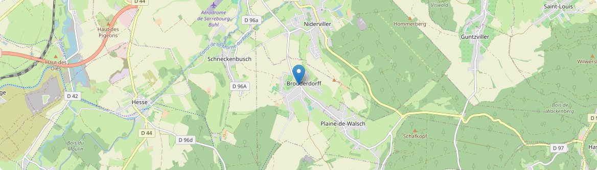 Brouderdorff - Carte