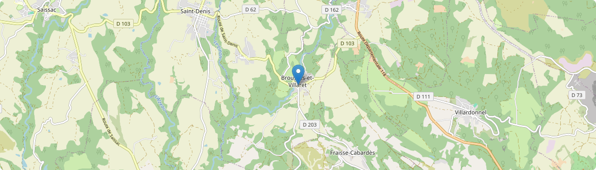 Brousses-et-Villaret - Carte