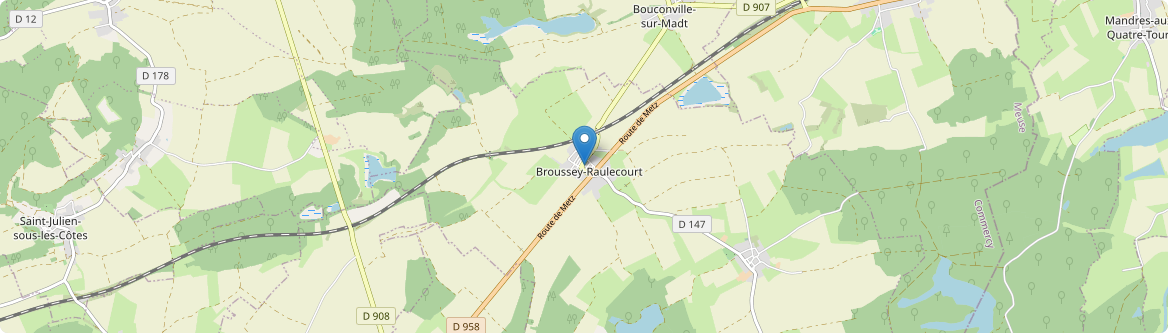 Broussey-Raulecourt - Carte