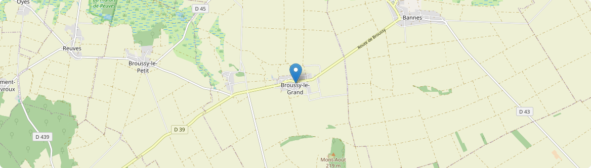 Broussy-le-Grand - Carte