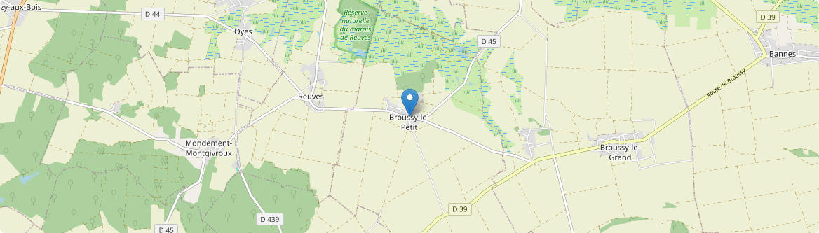 Broussy-le-Petit - Carte