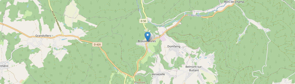 Brouvelieures - Carte