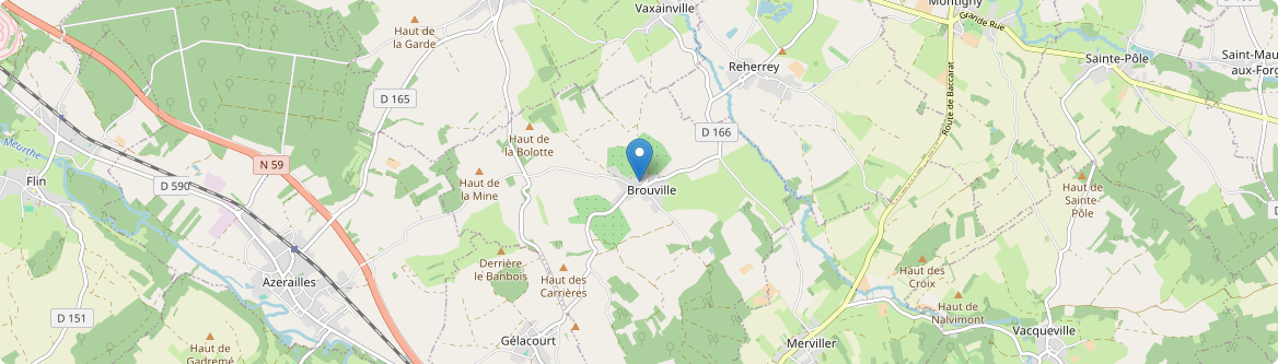 Brouville - Carte