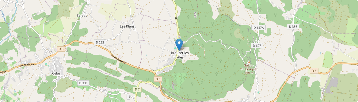 Brouzet-lès-Alès - Carte