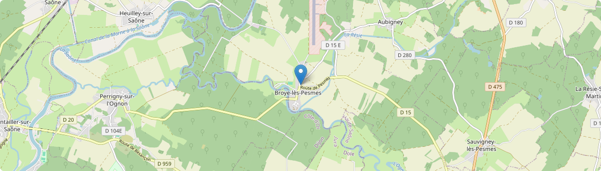 Broye-Aubigney-Montseugny - Carte